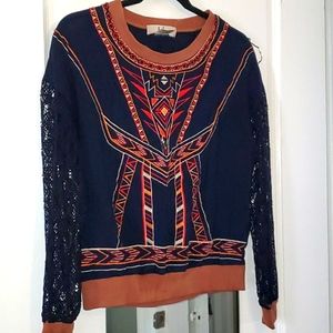 Aztec print top